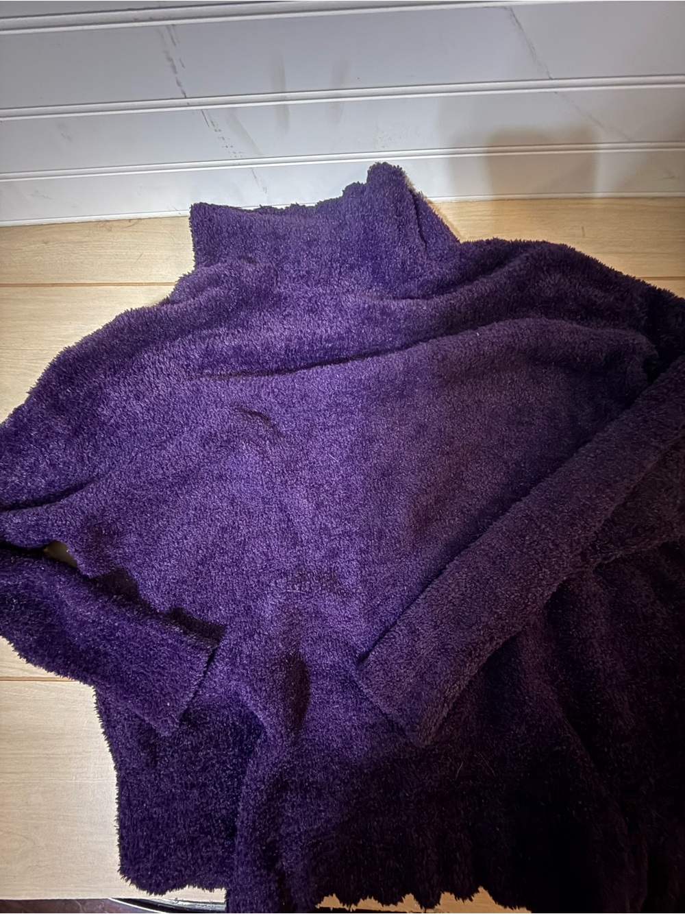 Grace and Lace Cozy Purple Turtleneck Women's Sweater